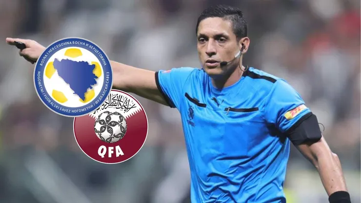 Jesús Valenzuela será el central del juego Qatar vs. Bosnia Herzegovina.