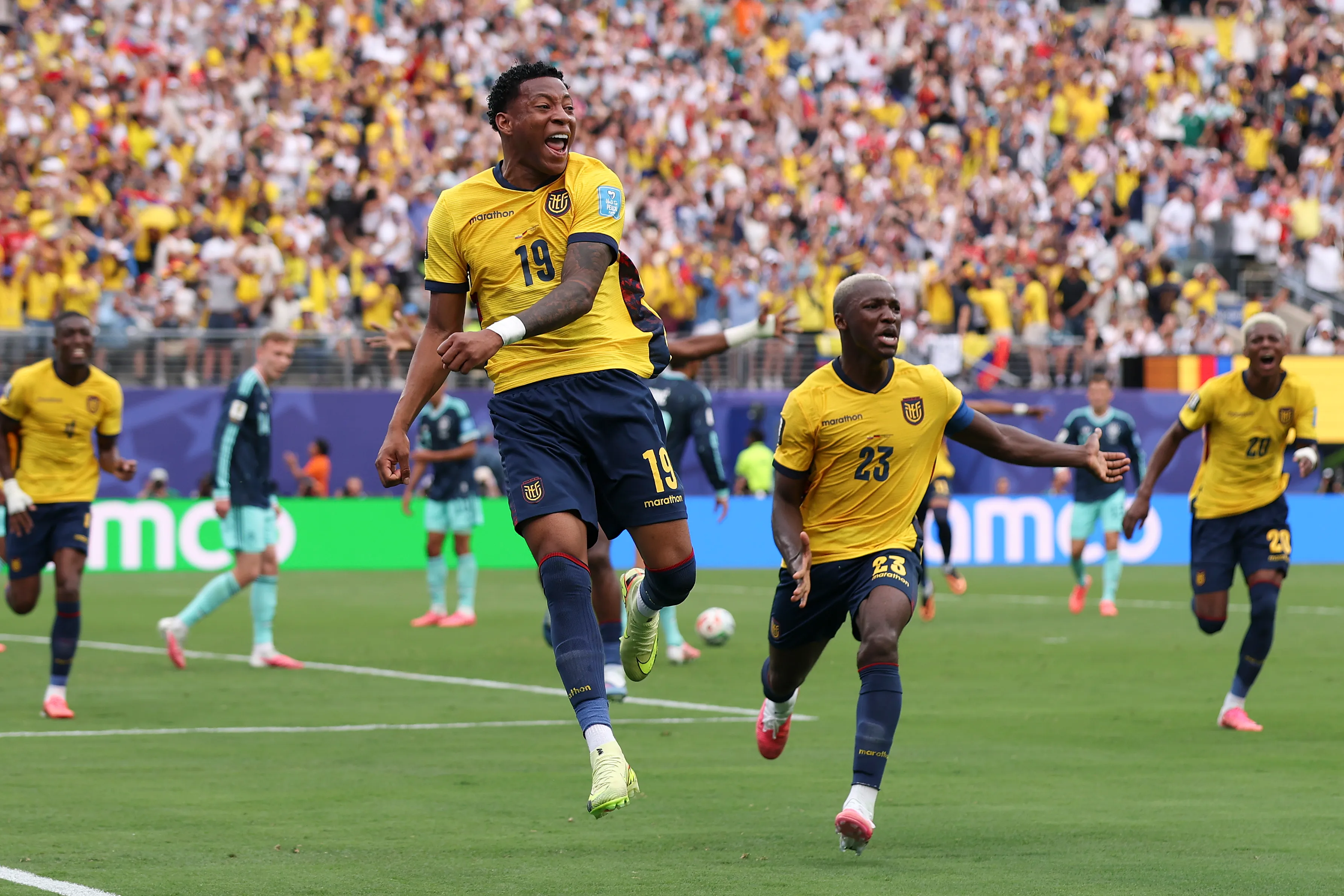 Gonzalo Plata anotó un gol histórico para el fútbol ecuatoriano (Getty Images).