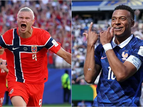 Peligra el duelo Haaland vs. Mbappé: las alineaciones de Noruega vs. Francia