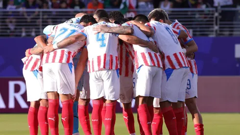 Los jugadores de Paraguay previo a un encuentro en el Mundial 2026.