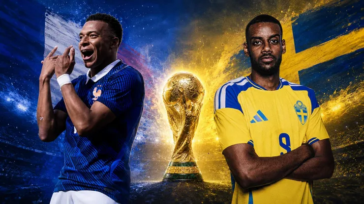 Francia y Suecia se enfrentan en un partidazo por los 16avos de final.