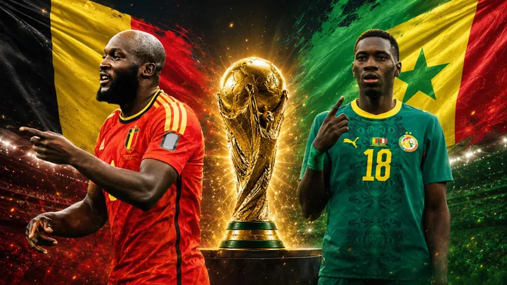 Bélgica y Senegal se enfrentan en los 16avos de final de la Copa del Mundo.