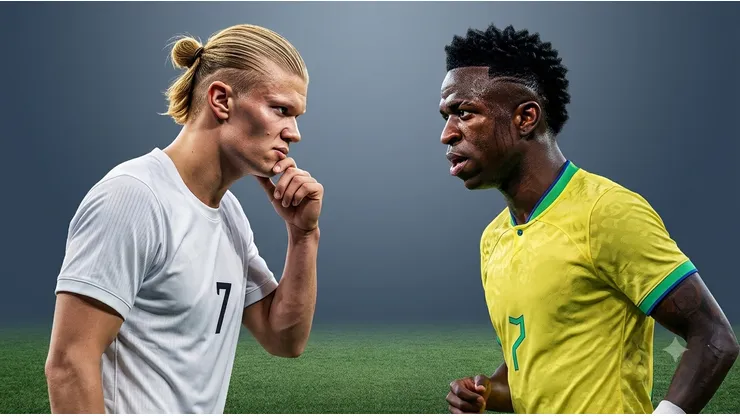 Vinicius se enfrenta a Haaland en el Brasil vs Noruega.