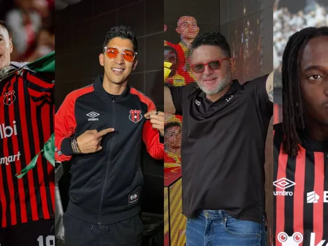 Alajuelense HOY, 6 de junio: Ángel Zaldívar, Ronaldo Cisneros, Yeison Molina, Roan Wilson y Jafet Soto a la vista