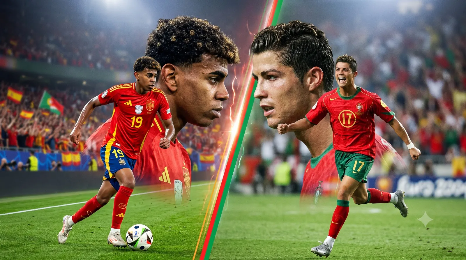 El Yamal de 18 vs. el Cristiano de 18.