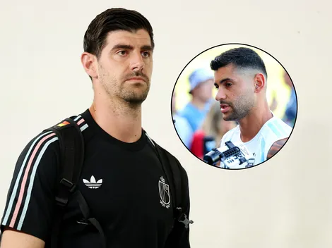 Courtois no eligió a Argentina como campeón y Cuti Romero le respondió