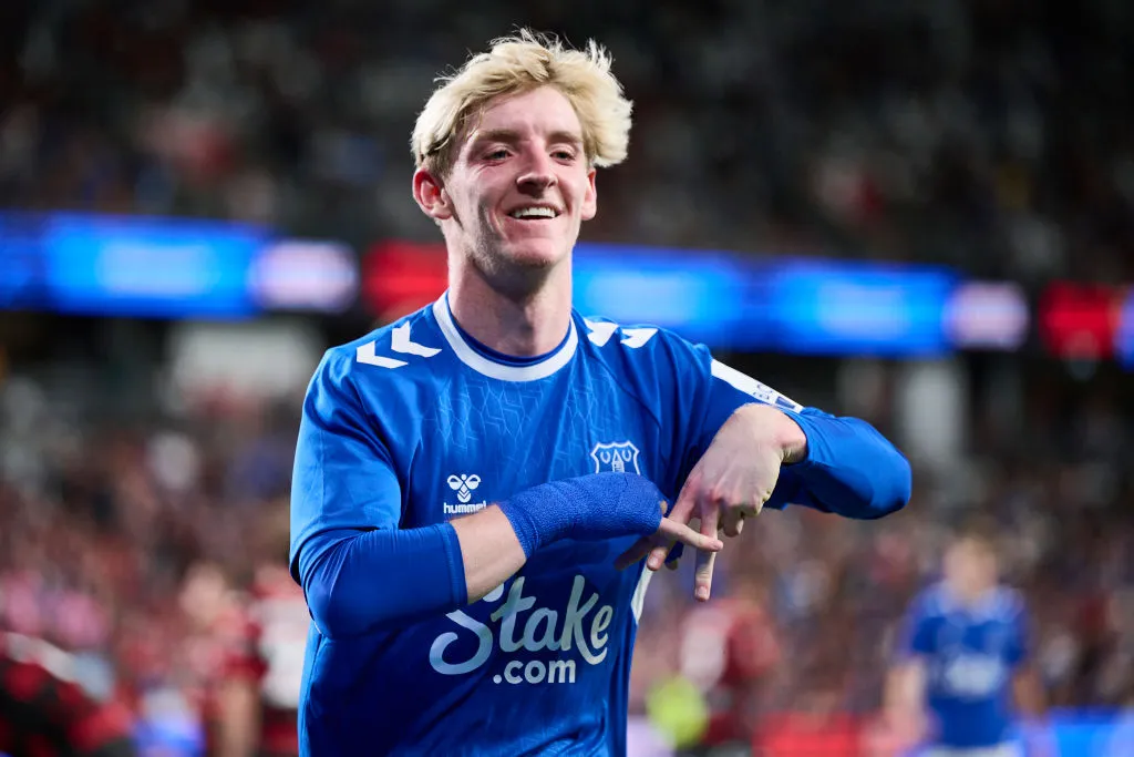 Anthony Gordon ya daba muestras de su potencial en Goodison Park (Getty Images).