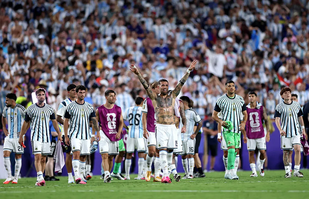 Argentina tuvo que volver a sufrir para meterse en las semifinales del mundo (Getty Images).