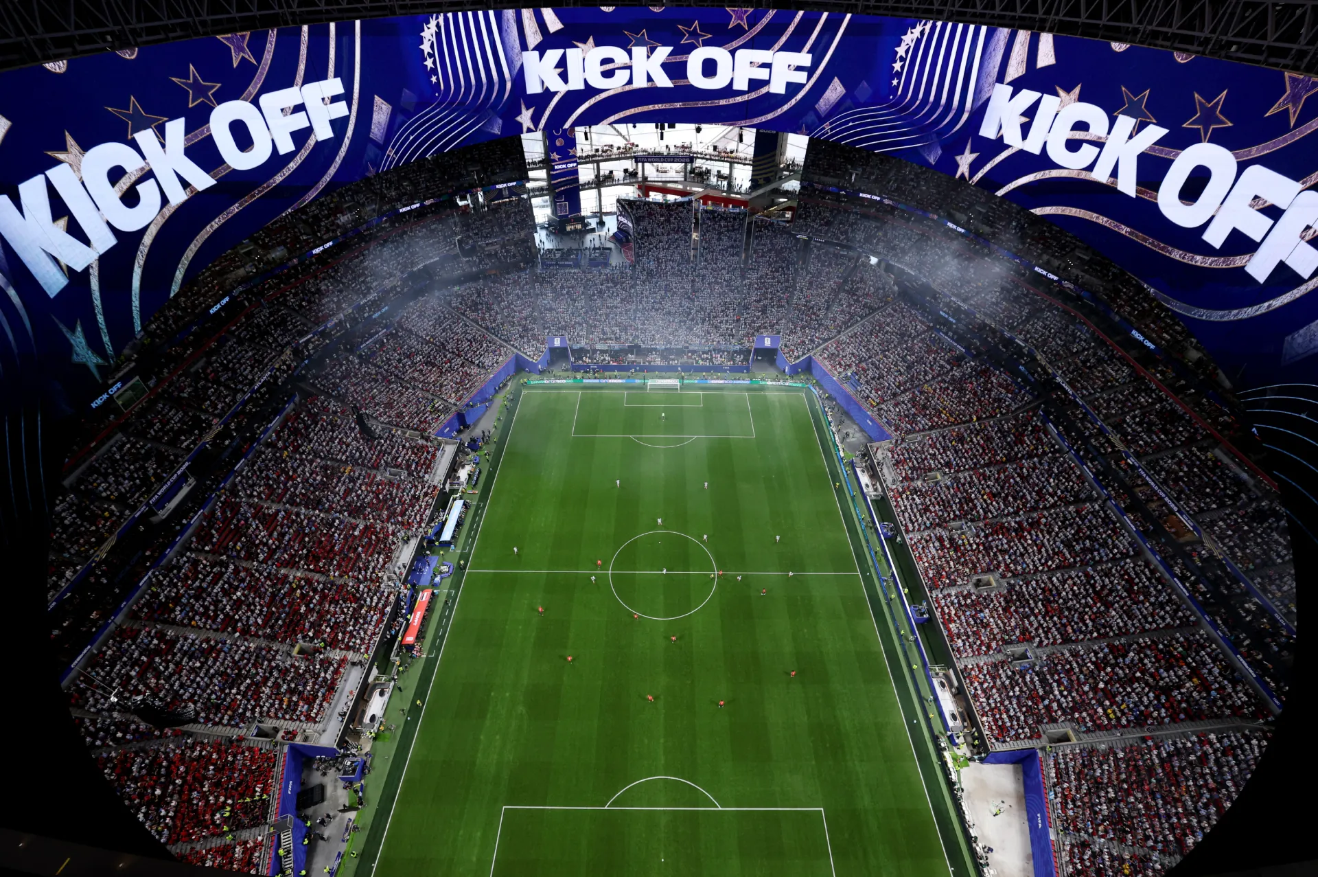 El Atlanta Stadium albergó el cruce entre argentinos y egipcios por los octavos de final. (Foto: Getty)