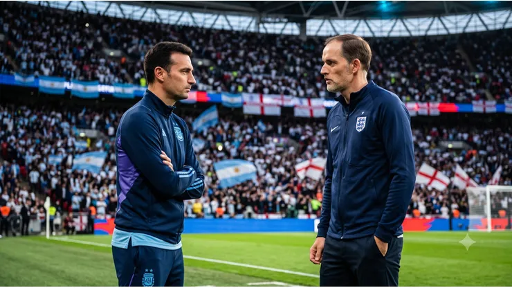 Lionel Scaloni se mide ante Thomas Tuchel en el duelo de entrenadores.