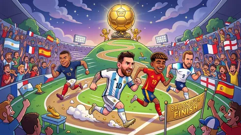 Messi y Yamal pelean por el primer lugar.