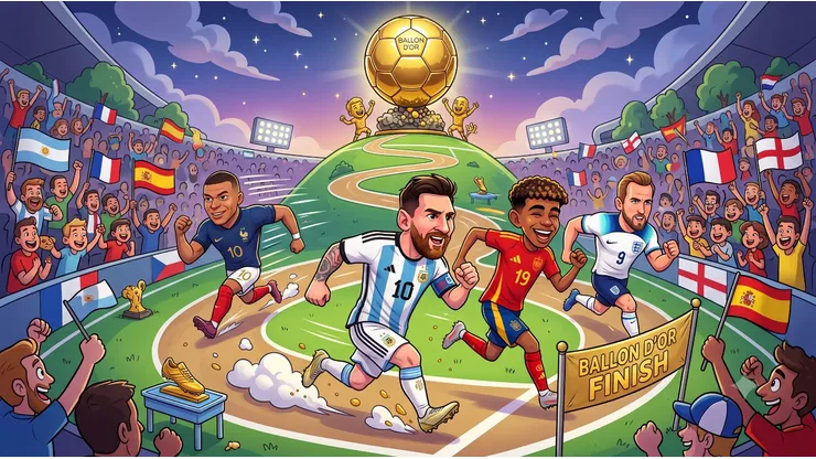Messi y Yamal pelean por el primer lugar.