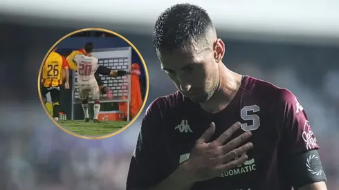 Mariano Torres se fue expulsado de la Recopa.