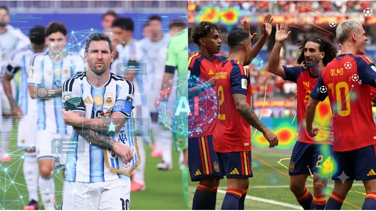La IA predice qué pasará en el Argentina vs. España.