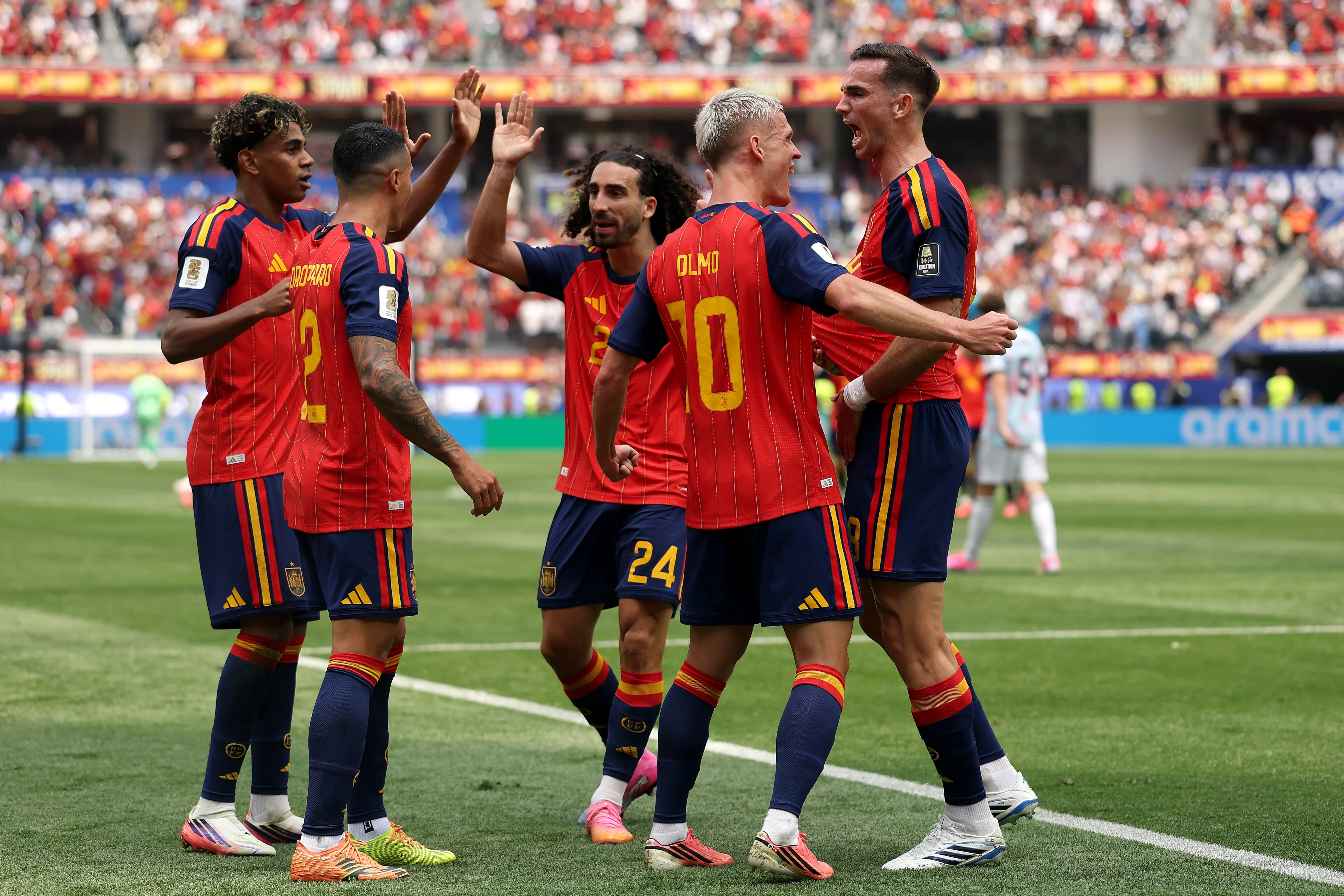 La IA no tiene dudas de quién festejará. (Getty Images)