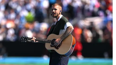 Justin Bieber fue protagonistas en el entretiempo del Mundial.