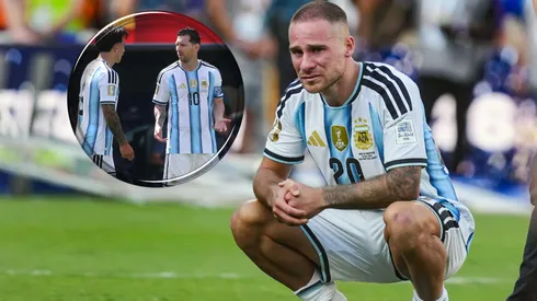 El dolor de Alexis Mac Allister tras la final perdida vs. España.