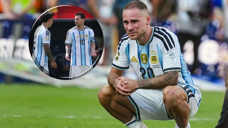 El dolor de Alexis Mac Allister tras la final perdida vs. España.