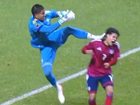 En Costa Rica piden cárcel: la brutal patada del portero de México a Gabriel Sibaja