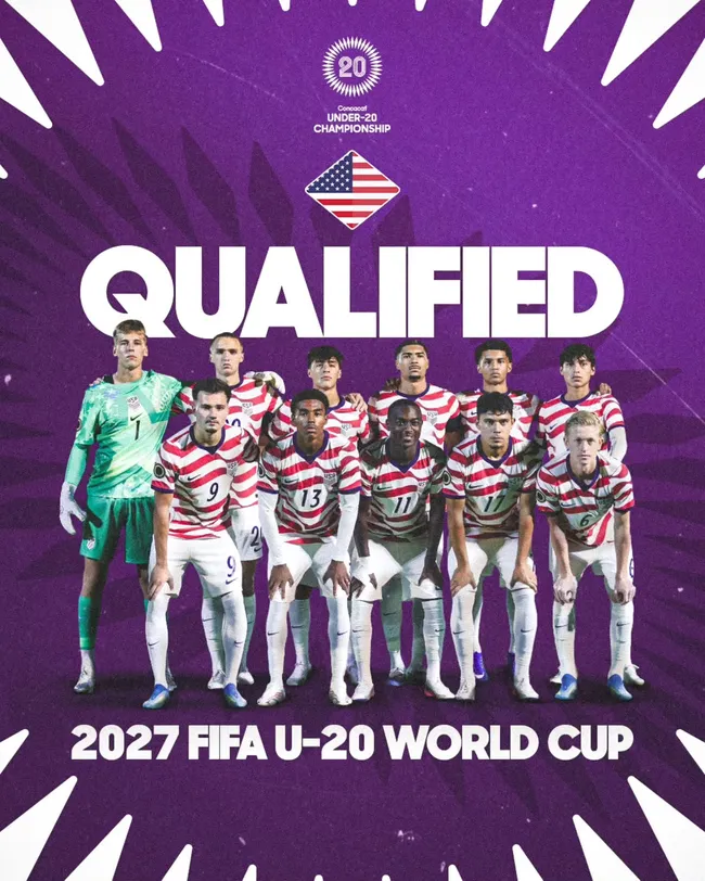 Estados Unidos ya está en el Mundial Sub-20 2027. (Concacaf)