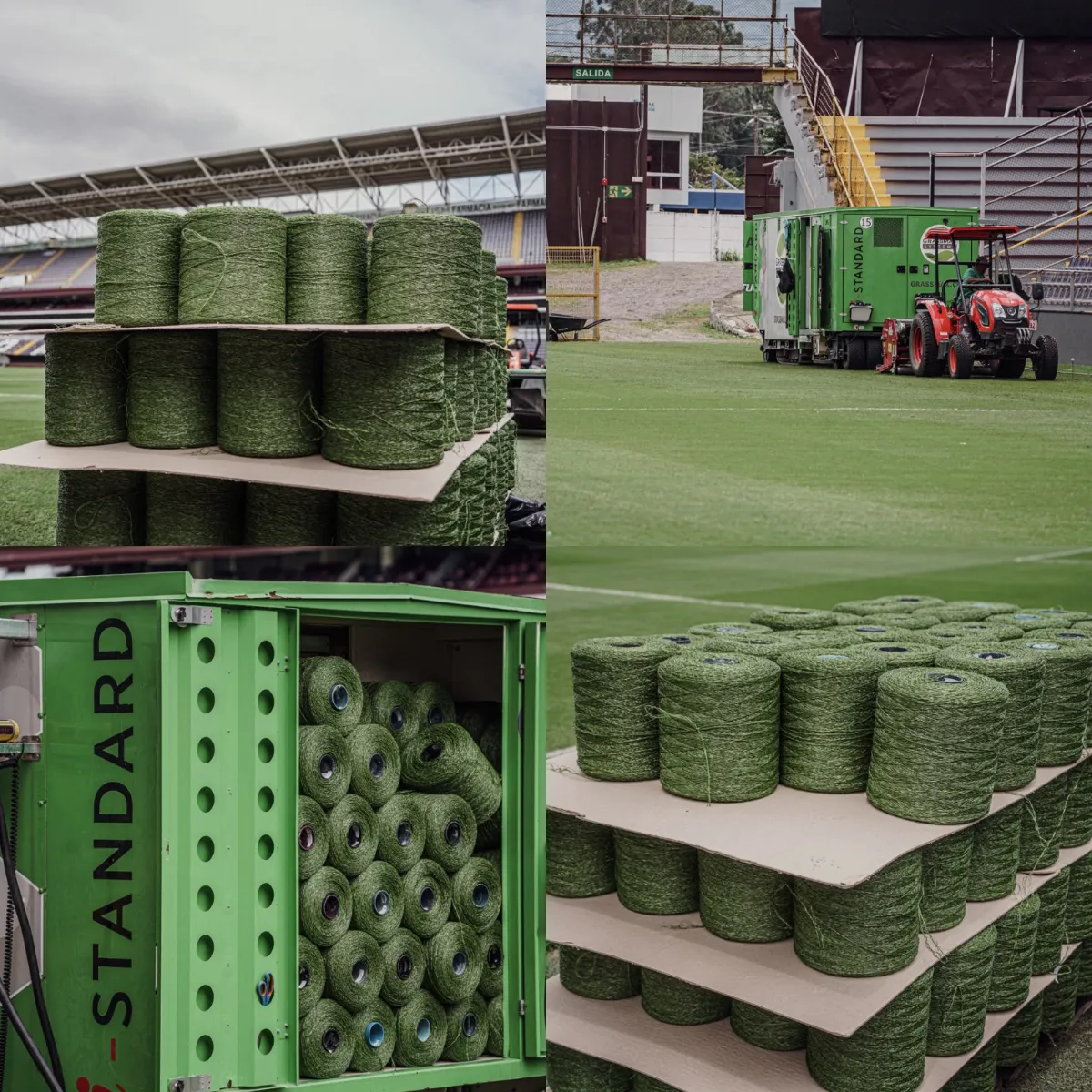 Las imágenes que compartió Saprissa sobre la obra en La Cueva. (Instagram)