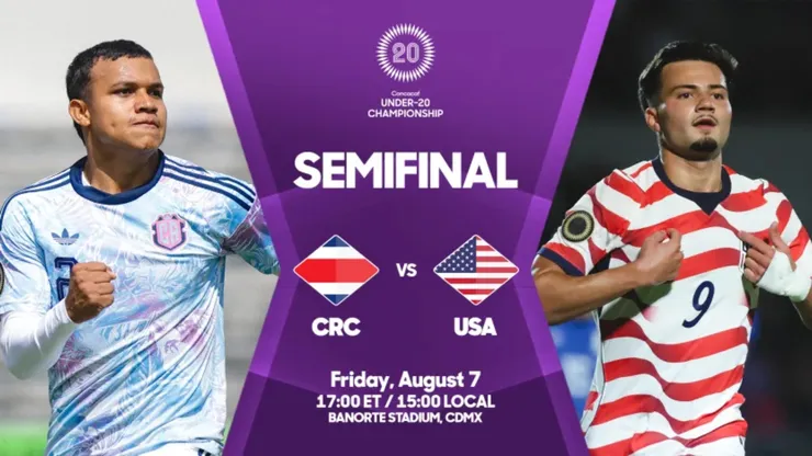 Costa Rica y Estados Unidos juegan una de las semifinales.