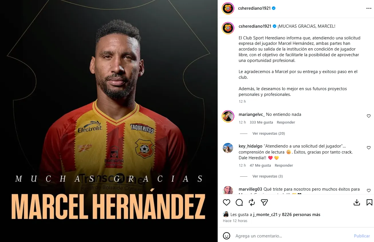 Así lo informó Herediano.