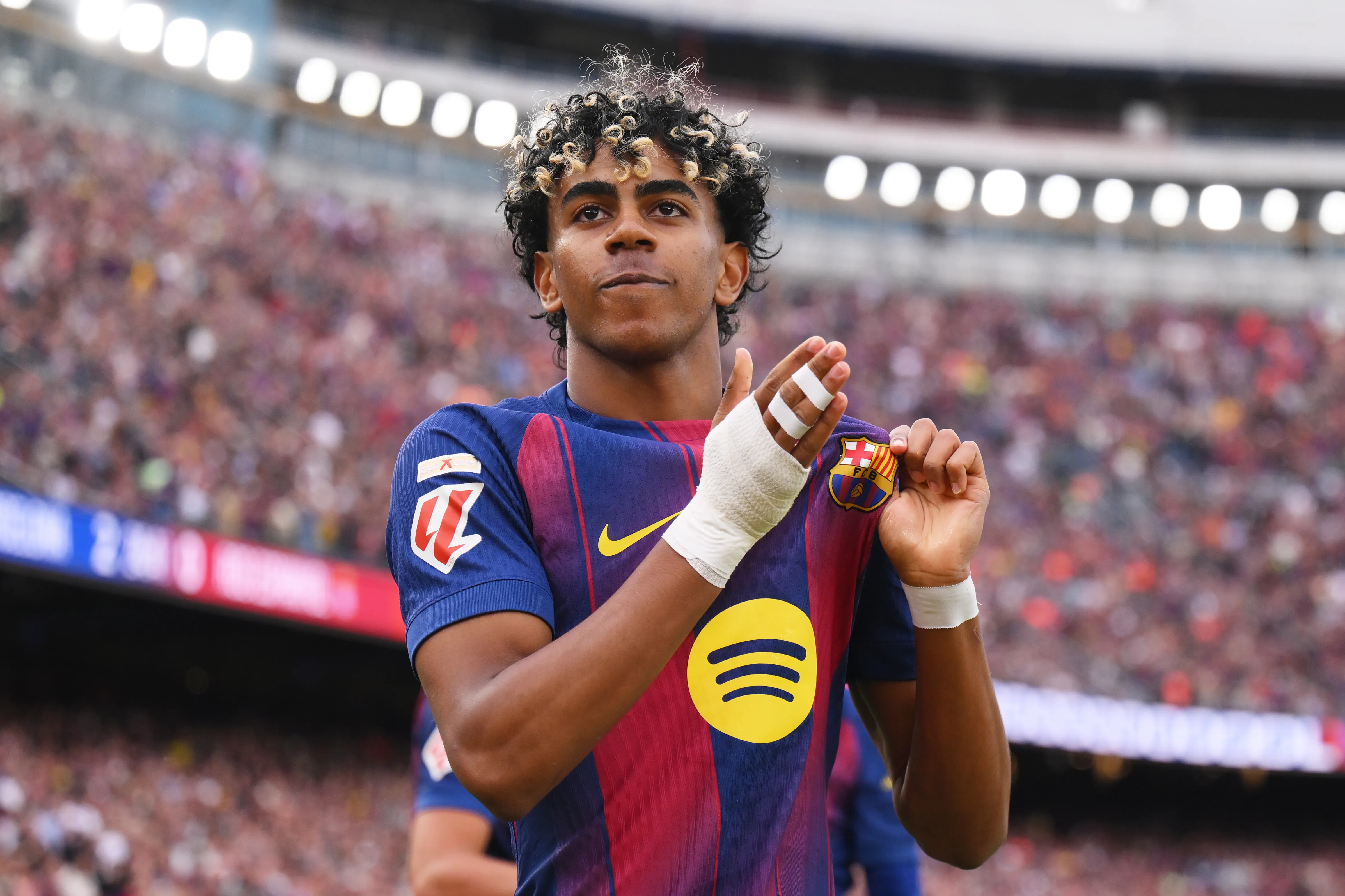 Lamine Yamal y Barcelona deben esperar. (Getty Images)