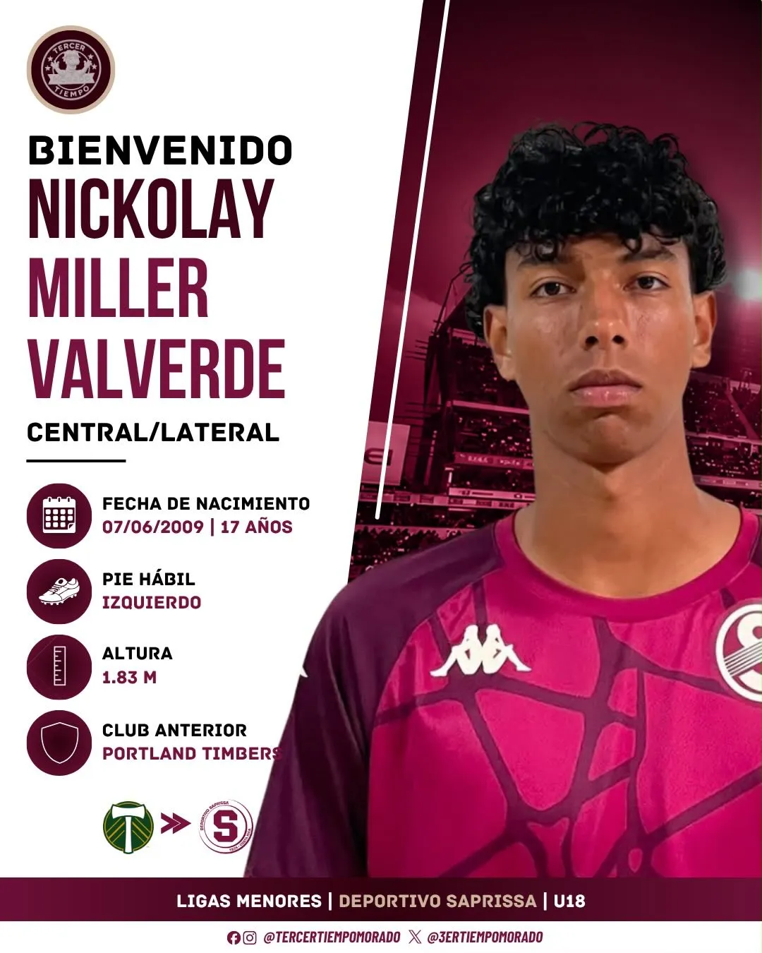 Nickolay Miller Valverde. (@TercerTiempoMorado)