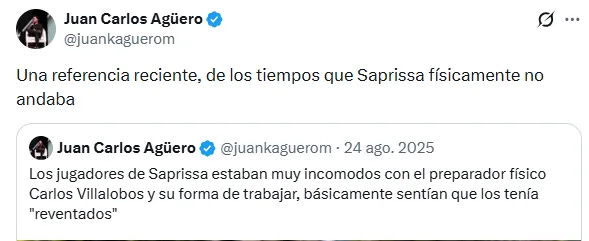 La información de Agüero.